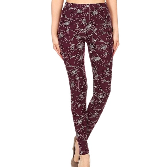 🎃Final Price🎃 Halloween Purple Webs Ultra Soft Leggings - Picture 2 of 5